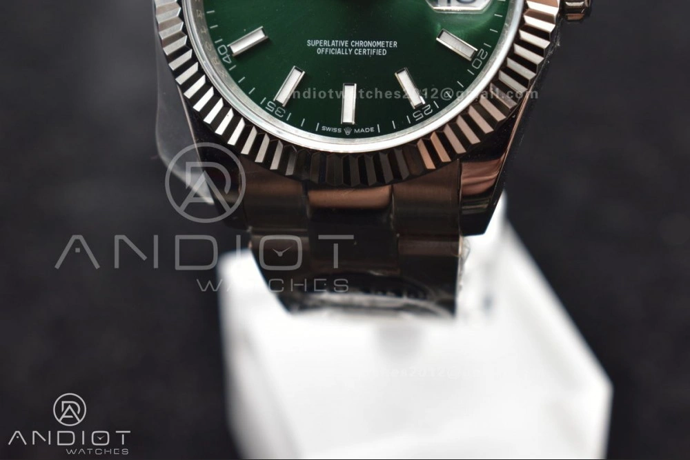 TravelReady DateJust 41 126334 DIWF 1:1 Best Edition 904L Steel Green Sundust Dial on Oyster Bracelet SA 648