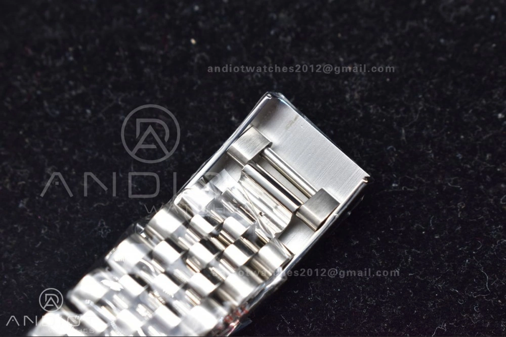 TechFriendly DateJust 41 126334 DIWF 1:1 Best Edition 904L Steel Grey Dial Arabic Marker on Jubilee Bracelet SA 632