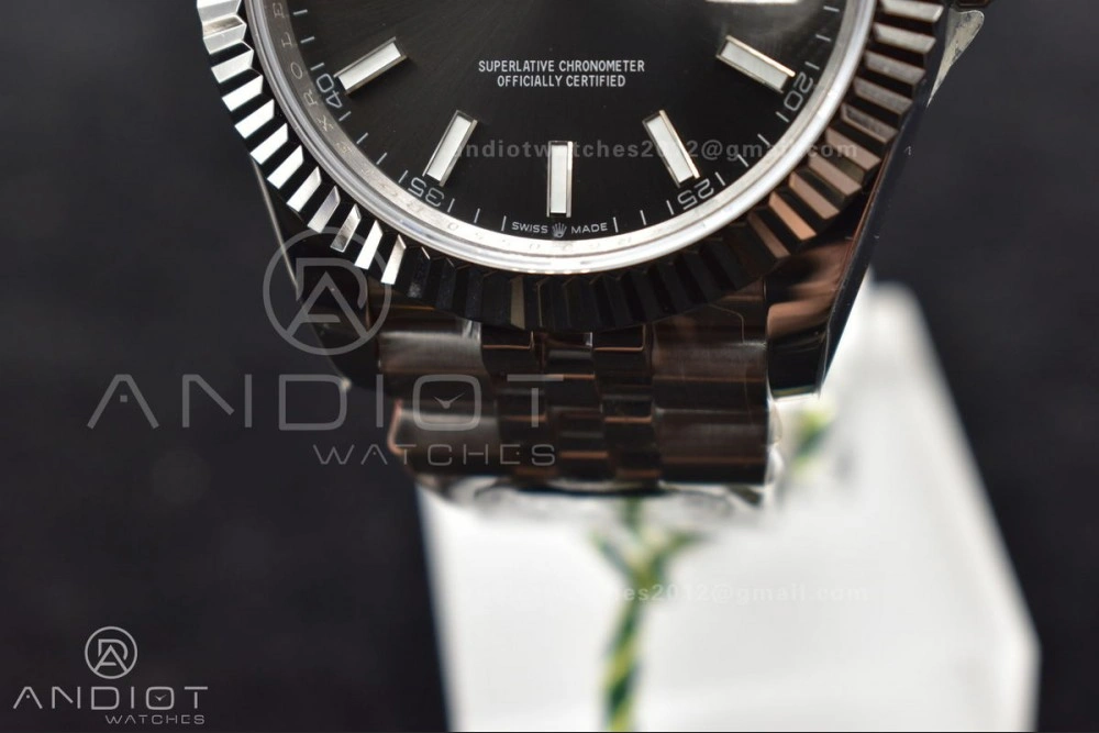 DateJust 41 126334 DIWF 1:1 Best Edition 904L Steel Grey Stick Dial on Jubilee Bracelet SA Casual 639