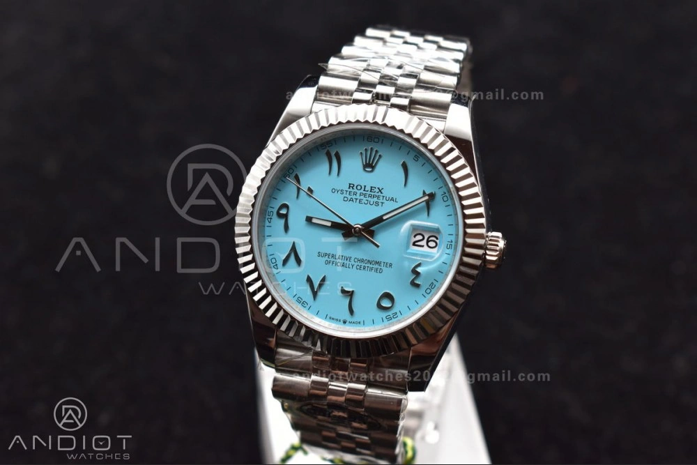 DateJust 41 126334 DIWF 1:1 Best Edition 904L Steel Tiffany Blue Dial Arabic Marker on Jubilee Bracelet SA Casual 636