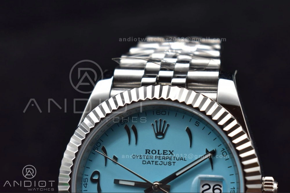 DateJust 41 126334 DIWF 1:1 Best Edition 904L Steel Tiffany Blue Dial Arabic Marker on Jubilee Bracelet SA Casual 636