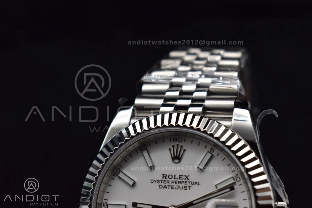 DateJust 41 126334 DIWF 1:1 Best Edition 904L Steel White Stick Dial on Jubilee Bracelet SA Chic 645