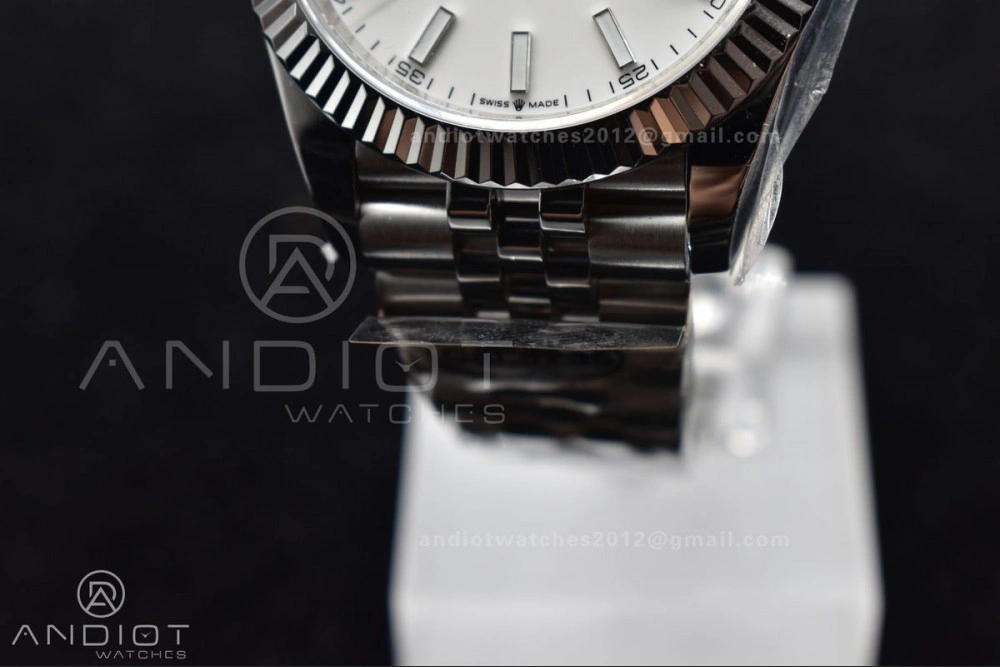 DateJust 41 126334 DIWF 1:1 Best Edition 904L Steel White Stick Dial on Jubilee Bracelet SA Chic 645