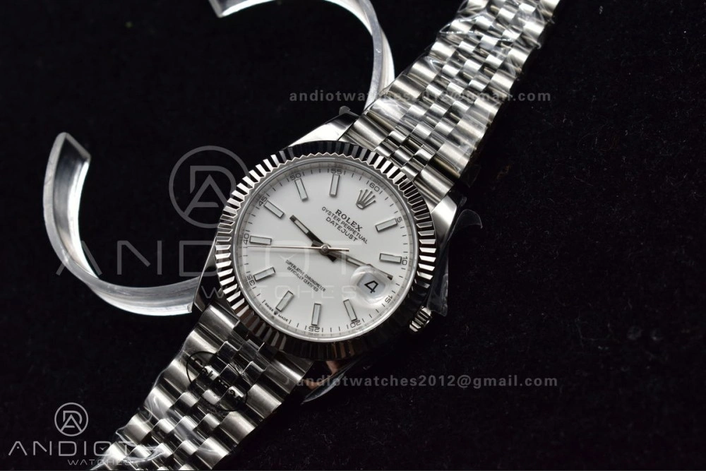 DateJust 41 126334 DIWF 1:1 Best Edition 904L Steel White Stick Dial on Jubilee Bracelet SA Chic 645