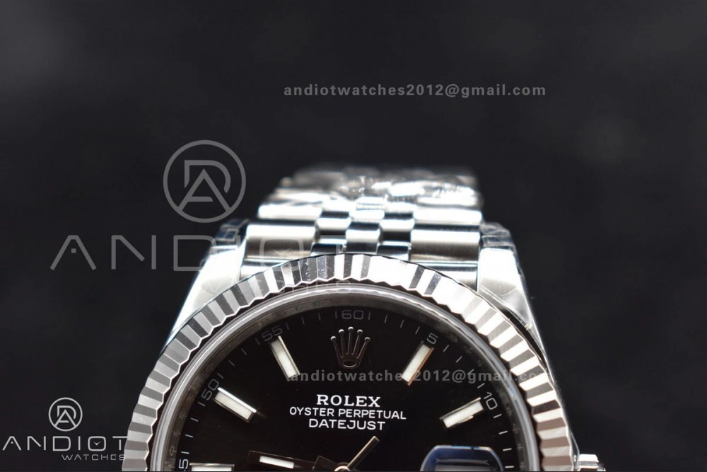 Youthful DateJust 41 SS 126334 VSF 1:1 Best Edition 904L Steel Black Stick Dial on Jubilee Bracelet VS 392