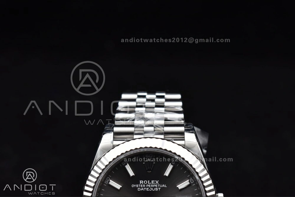 Colorful DateJust 41 SS 126334 VSF 1:1 Best Edition 904L Steel Grey Stick Dial On Jubilee Bracelet VS 644