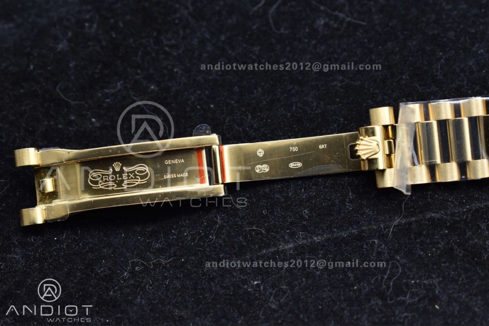 Sporty Day Date 36 YG RAF 1:1 Best Edition Red Carnelian Dial on YG Bracelet A 653