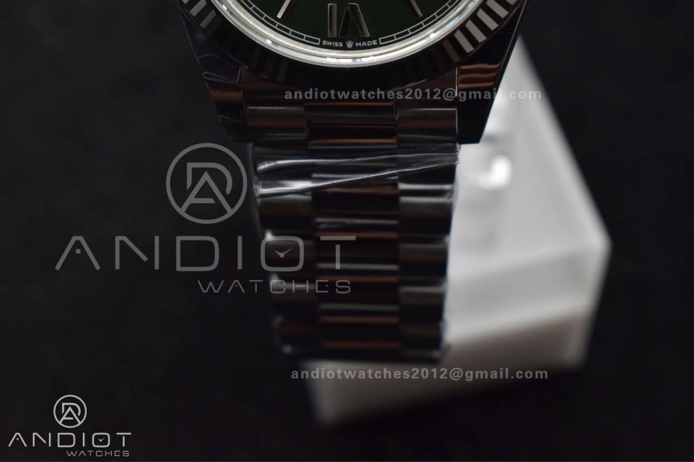 Refined Day Date 40 SS 228239 THBF 1:1 Best Edition Green Roman Dial on President Bracelet VR3255 (Gain Weight) 662