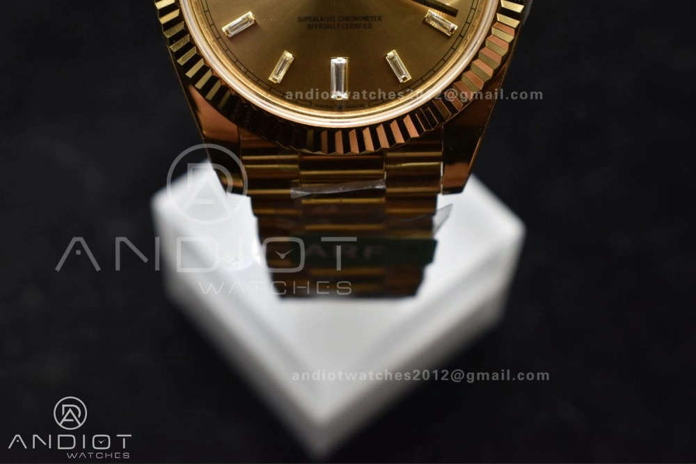 Day Date 40 YG 228238 ARF 1:1 Best Edition Gold Crystal Dial On President Bracelet VR3255 (Gain Weight) Sustainable 654