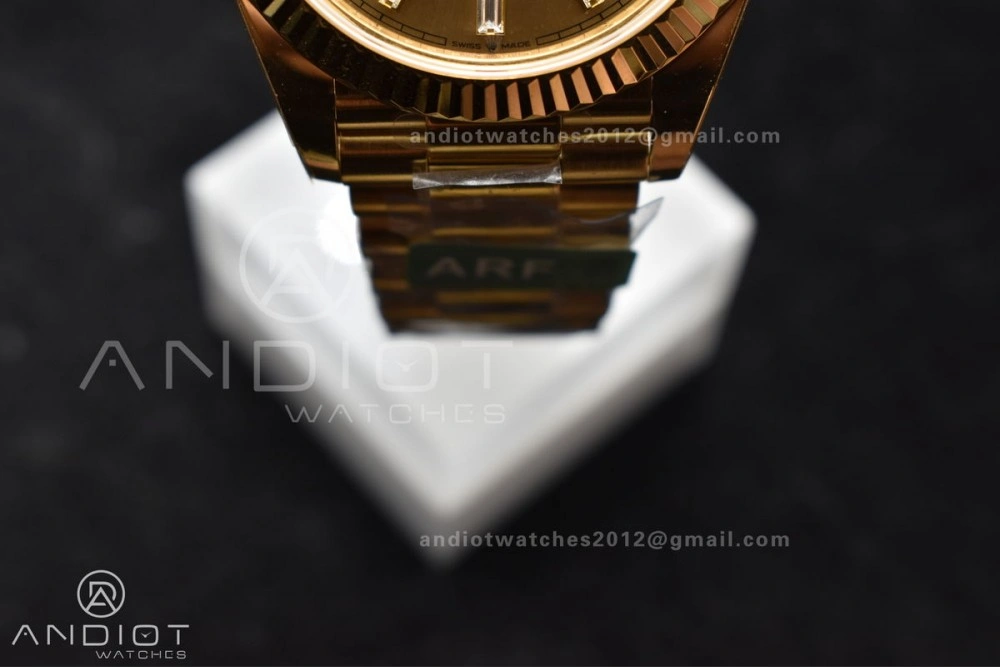 Day Date 40 YG 228238 ARF 1:1 Best Edition Gold Crystal Dial On President Bracelet VR3255 (Gain Weight) Sustainable 654