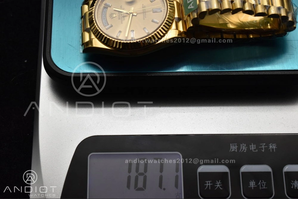 Day Date 40 YG 228238 ARF 1:1 Best Edition Gold Crystal Dial On President Bracelet VR3255 (Gain Weight) Sustainable 654