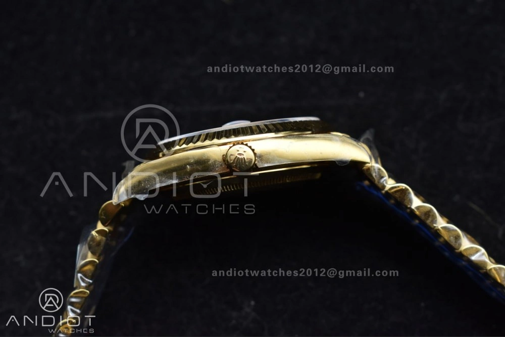 FastDry Day Date 40 YG 228238 ARF 1:1 Best Edition Green Roman Dial on President Bracelet VR3255 (Gain Weight) 663
