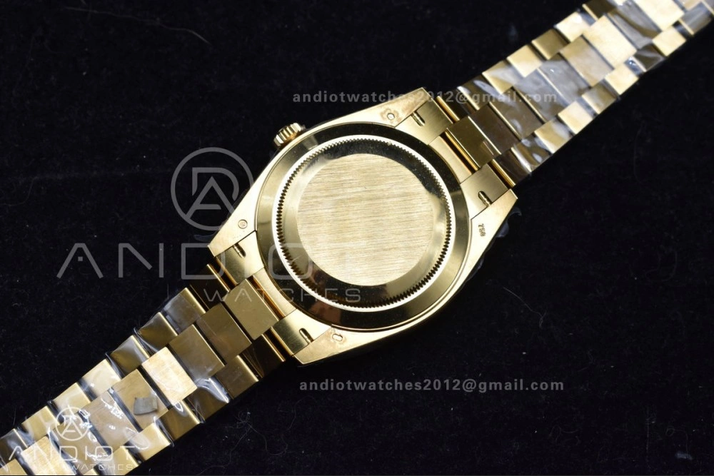 FastDry Day Date 40 YG 228238 ARF 1:1 Best Edition Green Roman Dial on President Bracelet VR3255 (Gain Weight) 663