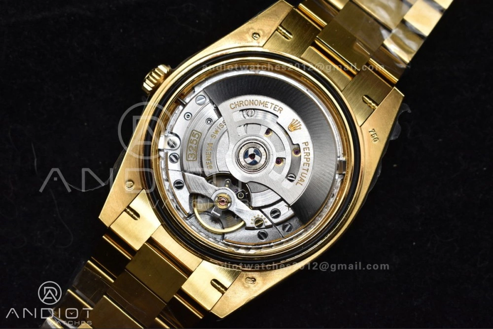 FastDry Day Date 40 YG 228238 ARF 1:1 Best Edition Green Roman Dial on President Bracelet VR3255 (Gain Weight) 663
