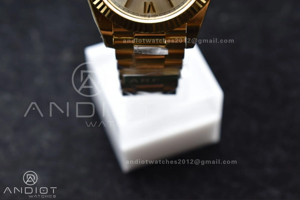 Day Date 40 YG 228238 ARF 1:1 Best Edition Silver Roman Dial On President Bracelet VR3255 (Gain Weight) ZeroBulk 664