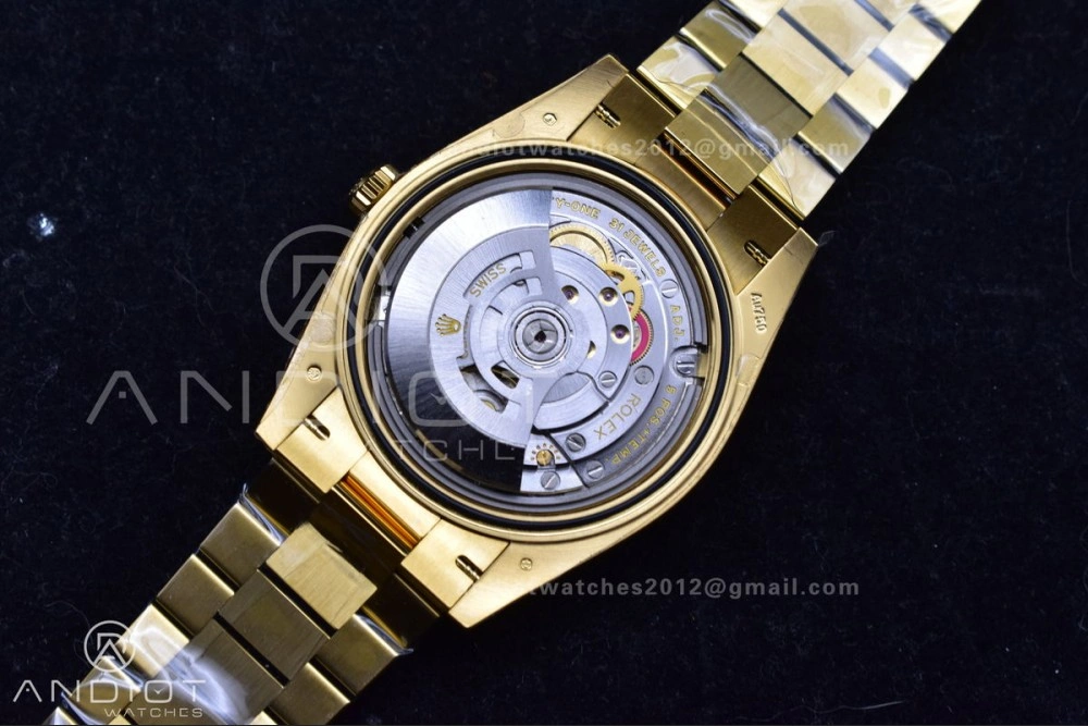 Day Date 40 YG 228238 THBF 1:1 Best Edition Black Crystal Dial on President Bracelet VR3255 (Gain Weight) RelaxedFit 660