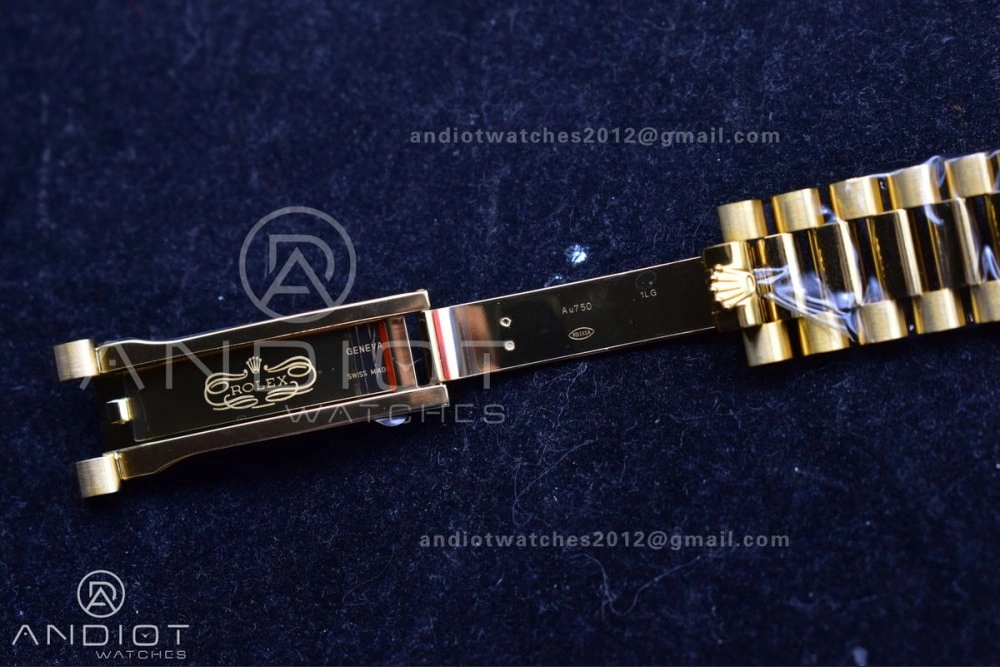 HighQuality Day Date 40 YG 228238 THBF 1:1 Best Edition Green Roman Dial on President Bracelet VR3255 (Gain Weight) 669