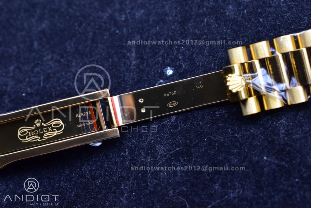 HighQuality Day Date 40 YG 228238 THBF 1:1 Best Edition Green Roman Dial on President Bracelet VR3255 (Gain Weight) 669