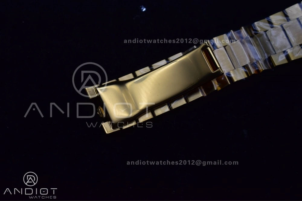 HighQuality Day Date 40 YG 228238 THBF 1:1 Best Edition Green Roman Dial on President Bracelet VR3255 (Gain Weight) 669