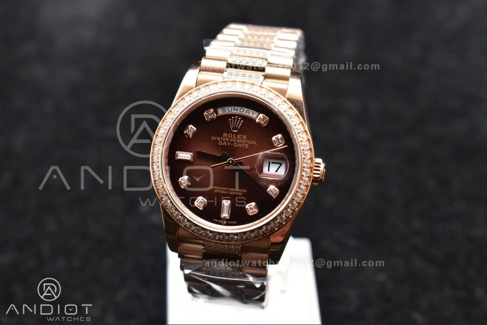 DayDate 36 RG BPF Best Version On President Bracelet A2836 V Trendsetting 666