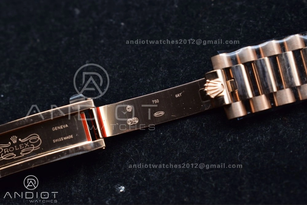 DayDate 36 RG QF Best Edition 904L Steel Silver Dial with Square Diamond on President Bracelet vr3255 V5 (Gain Weight) EasyMatch 675