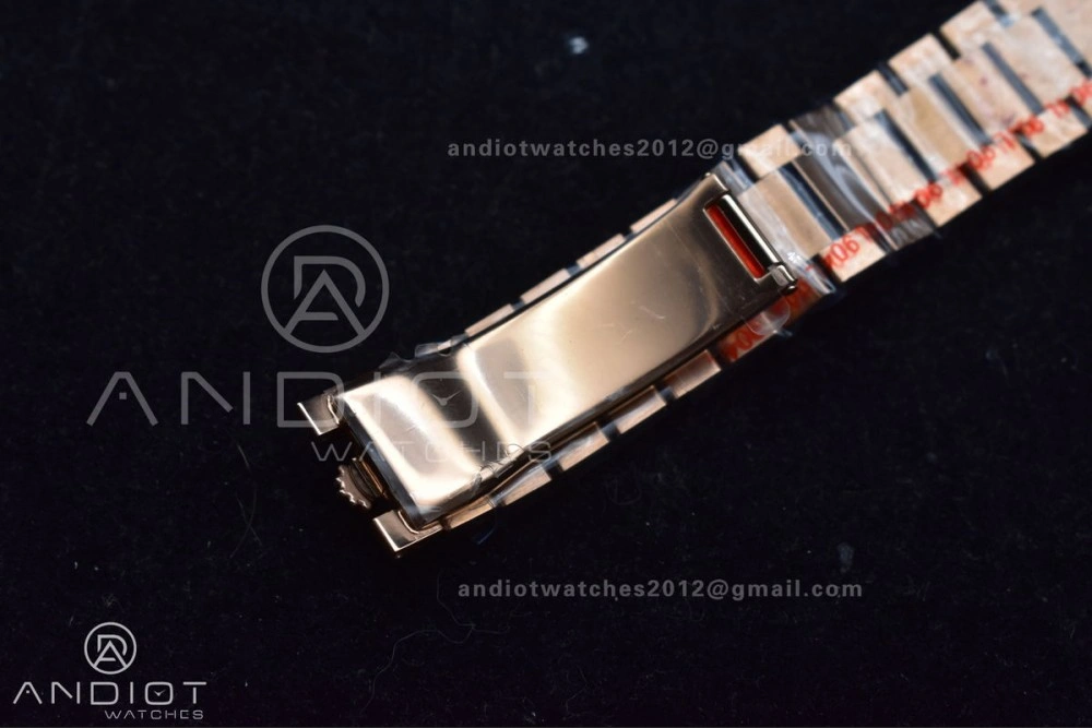 DayDate 36 RG QF Best Edition 904L Steel Silver Dial with Square Diamond on President Bracelet vr3255 V5 (Gain Weight) EasyMatch 675