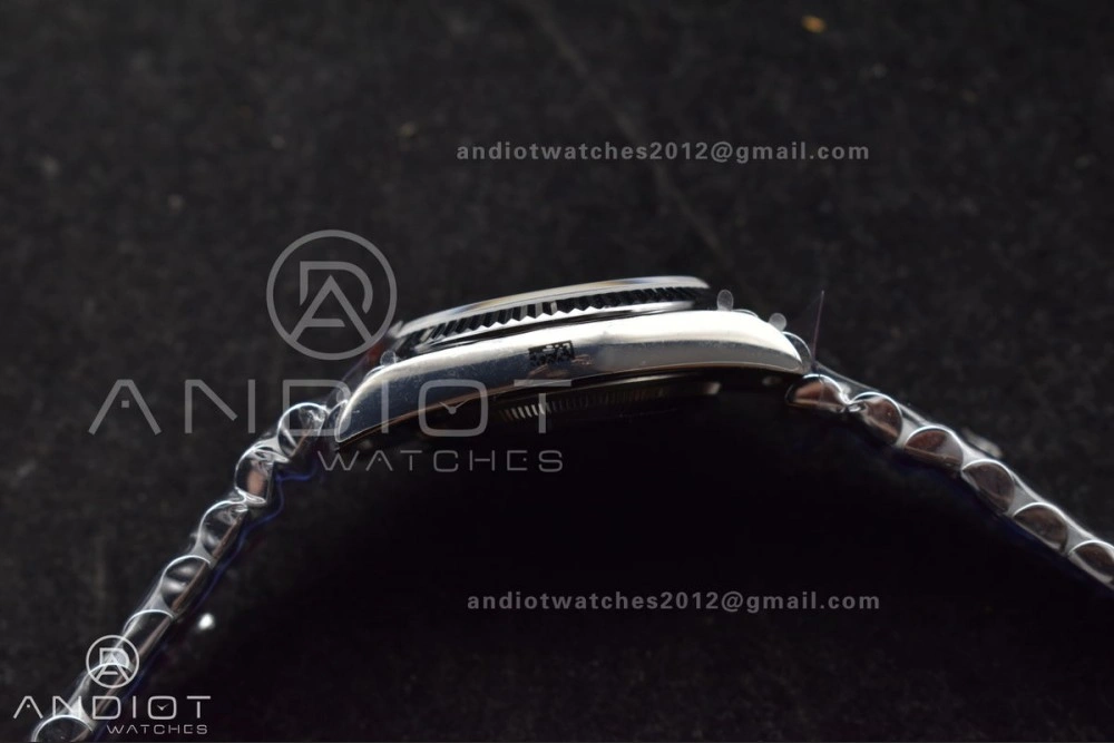 DayDate 36 SS QF Best Edition 904L Steel Blue Crystal Dial on President Bracelet vr3255 V5 (Gain Weight) Affordable 676