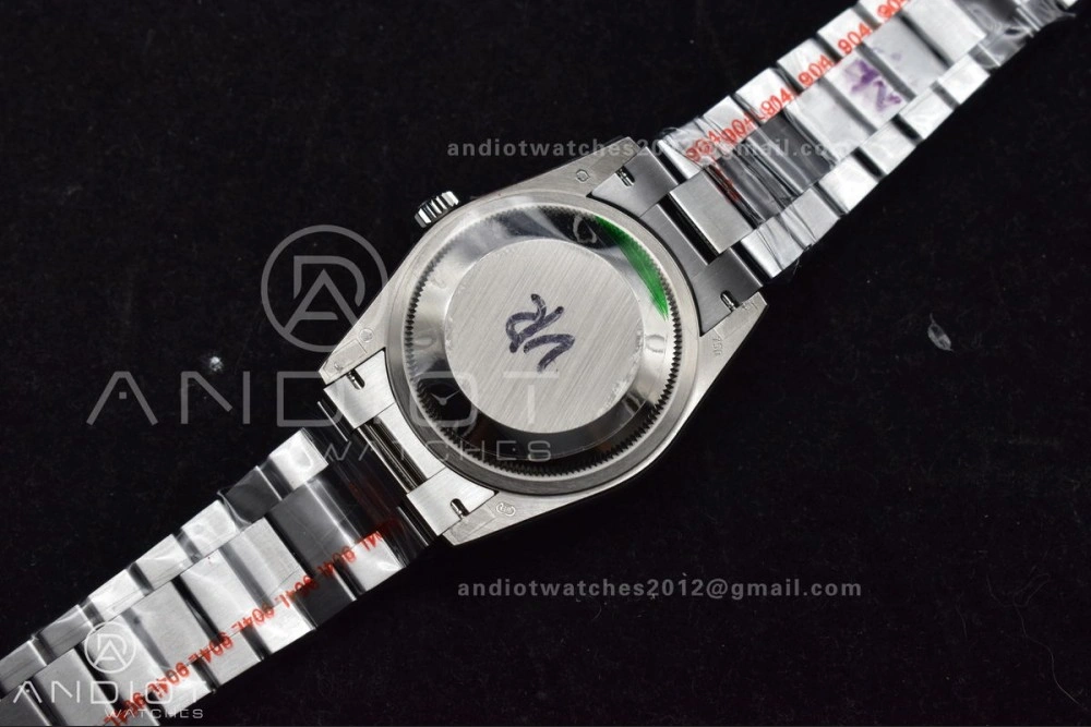 DayDate 36 SS QF Best Edition 904L Steel Blue Crystal Dial on President Bracelet vr3255 V5 (Gain Weight) Affordable 676