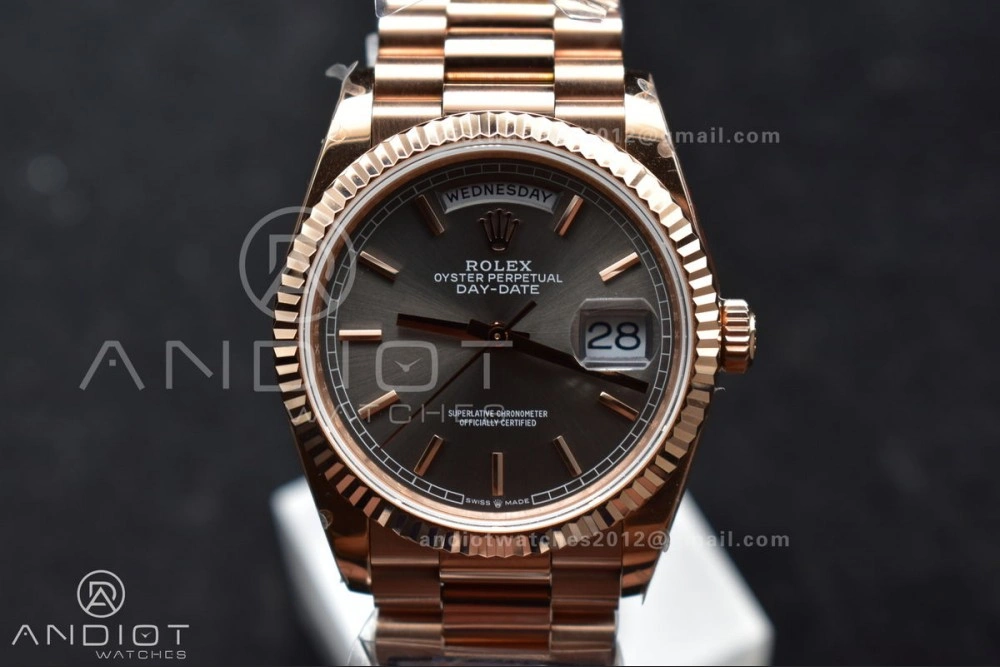 Seasonal DayDate 36 SS QF Best Edition 904L Steel Grey Dial on President Bracelet vr3255 V5 (Gain Weight) 681