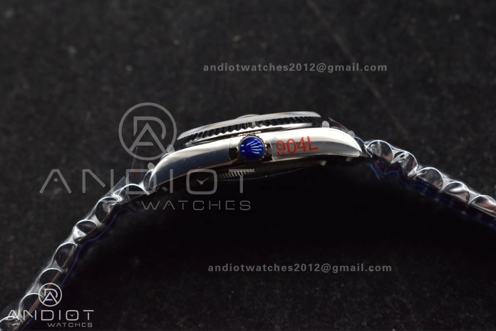 DayDate 36 SS QF Best Edition 904L Steel Light Blue Dial with Stick Diamond on President Bracelet vr3255 V5 (Gain Weight) NewStyle 682