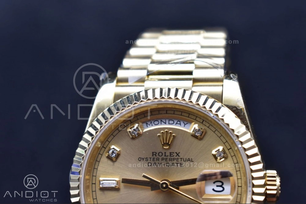 DayDate 36 YG BPF Best Version On President Bracelet A2836 V Unisex 686
