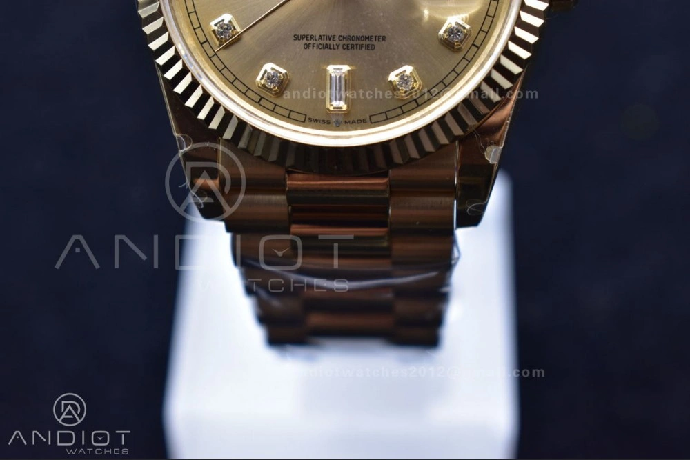 DayDate 36 YG BPF Best Version On President Bracelet A2836 V Unisex 686