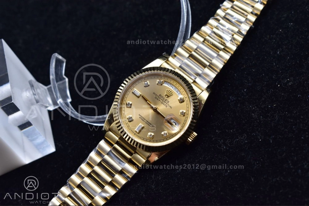 DayDate 36 YG BPF Best Version On President Bracelet A2836 V Unisex 686