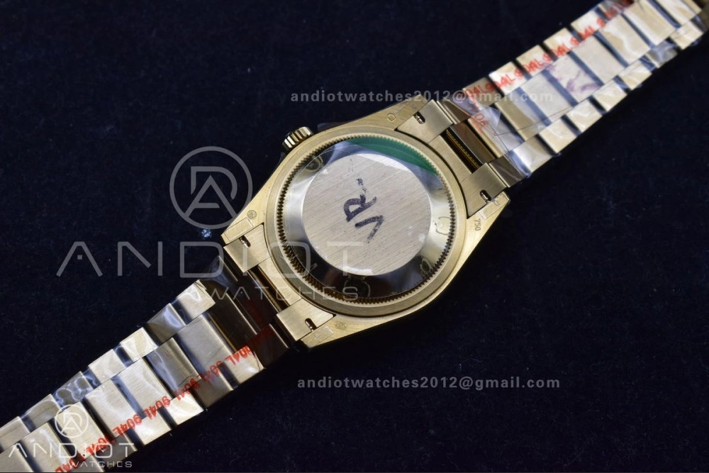 SunProtective DayDate 36 YG QF Best Edition 904L Steel Faded Green Dial with Square Diamond on President Bracelet vr3255 V5 (Gain Weight) 692