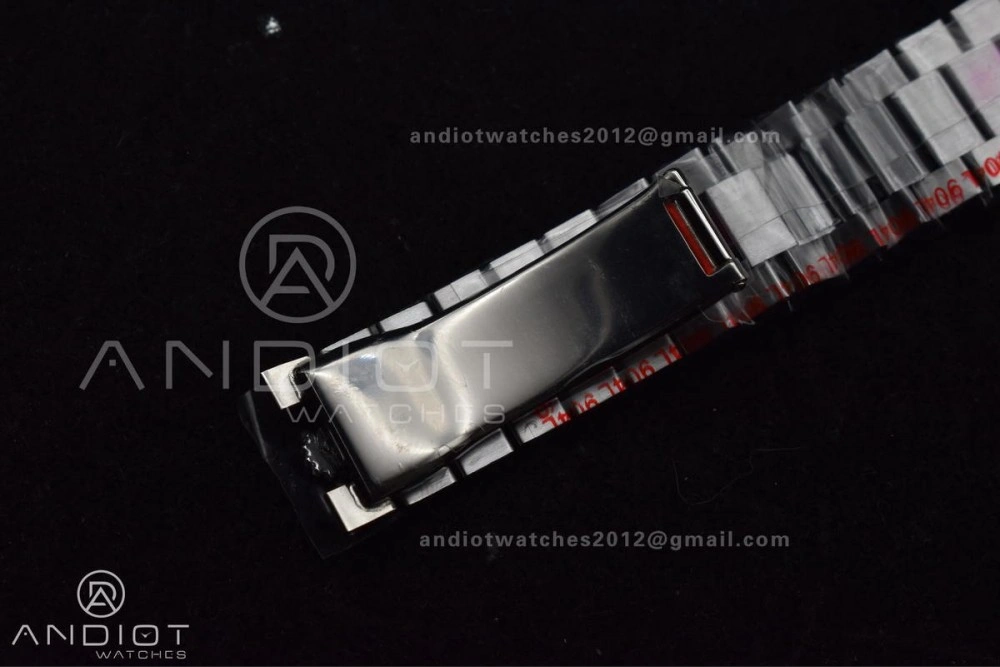 DayDate 40 GMF Tungsten Weighted 904L Steel Blue Dial Roman Markers On President Bracelet A3255 V Trendsetting 703