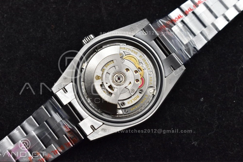 DayDate 40 GMF Tungsten Weighted 904L Steel Blue Dial Roman Markers On President Bracelet A3255 V Trendsetting 703