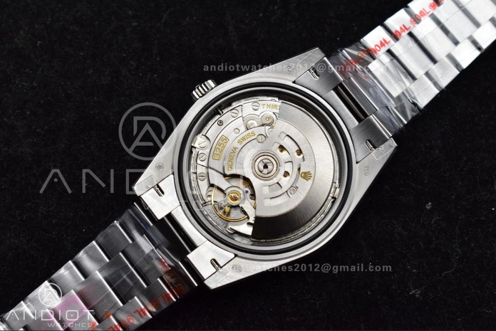 DayDate 40 GMF Tungsten Weighted 904L Steel Blue Dial Roman Markers On President Bracelet A3255 V Trendsetting 703