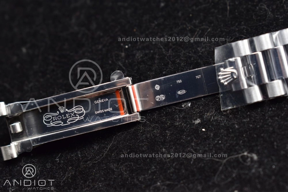 DayDate 40 GMF Tungsten Weighted 904L Steel Grey Dial Stick Markers On President Bracelet A2836 V Stretchable 704