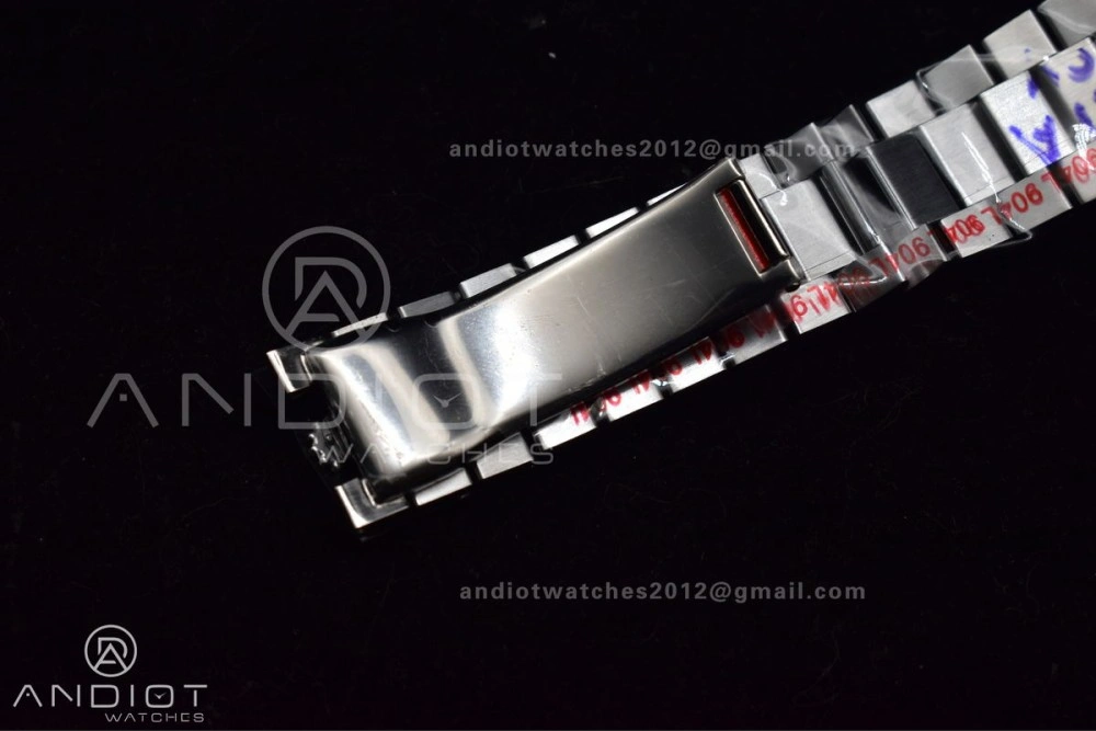 DayDate 40 GMF Tungsten Weighted 904L Steel Grey Dial Stick Markers On President Bracelet A2836 V Stretchable 704