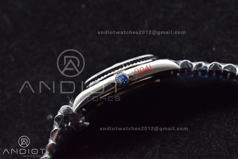 DayDate 40 GMF Tungsten Weighted 904L Steel Grey Dial Stick Markers On President Bracelet A2836 V Stretchable 704
