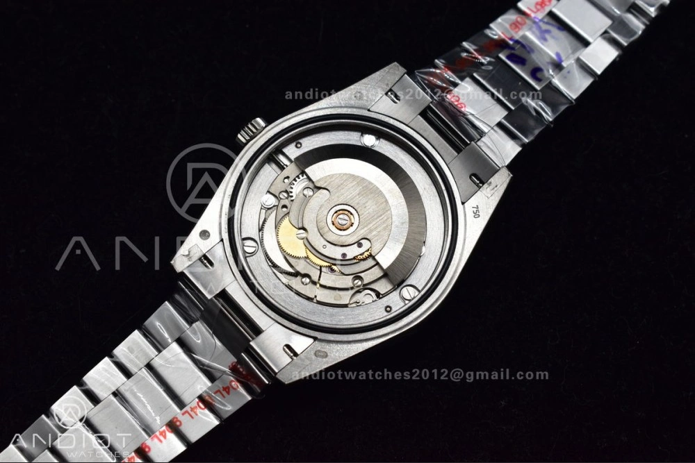 DayDate 40 GMF Tungsten Weighted 904L Steel Grey Dial Stick Markers On President Bracelet A2836 V Stretchable 704