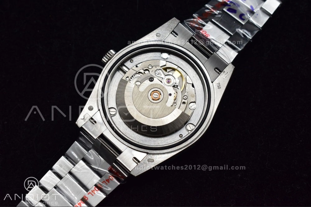 DayDate 40 GMF Tungsten Weighted 904L Steel Grey Dial Stick Markers On President Bracelet A2836 V Stretchable 704