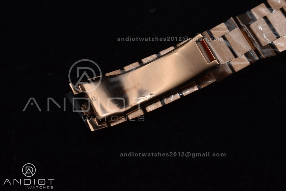 Durable DayDate 40 RG GMF Plated 904L Steel RG Dial Crystal Markers On President Bracelet A2836 V 705