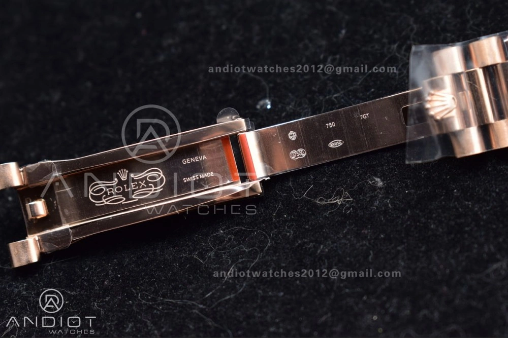 DayDate 40 RG GMF Tungsten Weighted 904L Steel Green Dial Roman Markers on President Bracelet A2836 V FashionForward 709