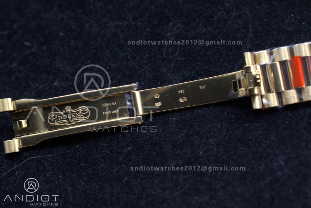 OnTrend DayDate 40 RG GSF Gain Weight Gold Roman Dial on President Bracelet A 390