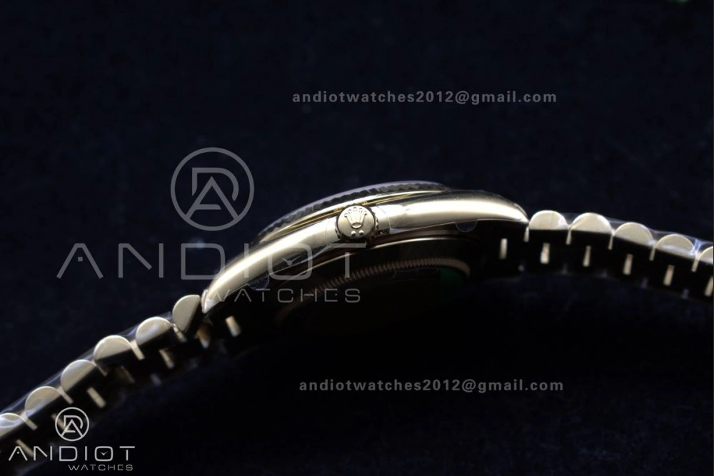 OnTrend DayDate 40 RG GSF Gain Weight Gold Roman Dial on President Bracelet A 390