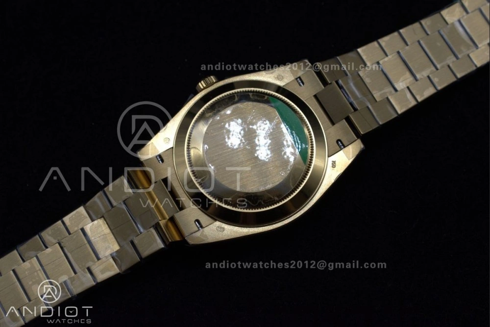 OnTrend DayDate 40 RG GSF Gain Weight Gold Roman Dial on President Bracelet A 390