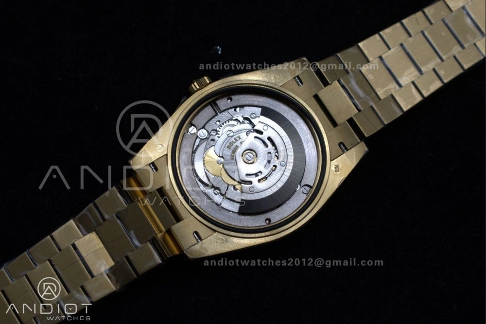 OnTrend DayDate 40 RG GSF Gain Weight Gold Roman Dial on President Bracelet A 390