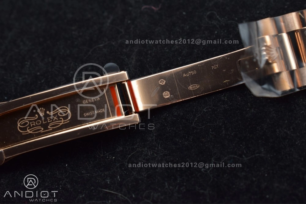 Soft DayDate 40 RG QF Best Edition 904L Steel Slate Ombre Dial on President Bracelet A2836 V4 (Gain Weight) 711