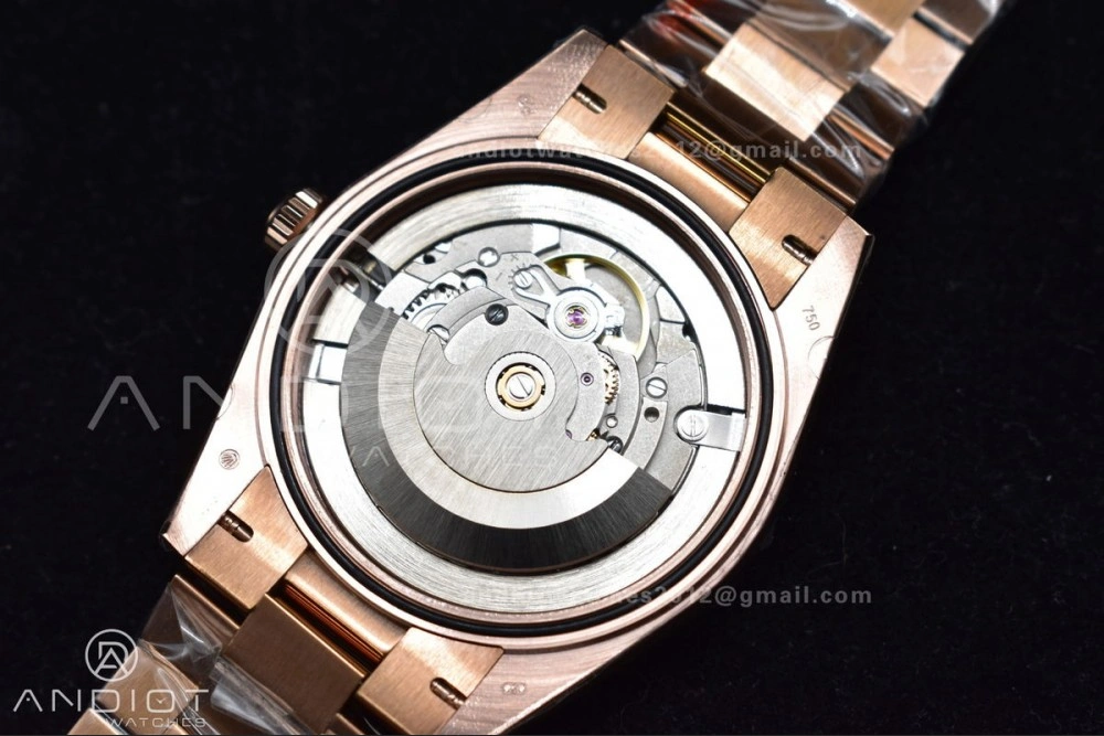 DayDate 40 RG TWF 316L Steel Meteorite Dial Crystal Markers on President Bracelet A SmartChoice 402